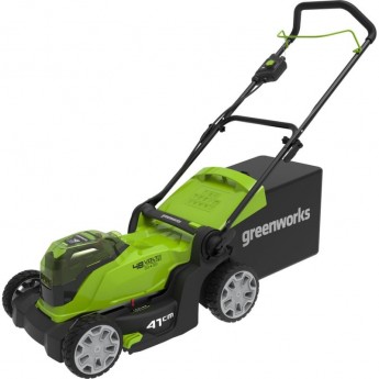 Аккумуляторная газонокосилка GREENWORKS G24X2LM41 2*24V 41 см без АКБ и ЗУ