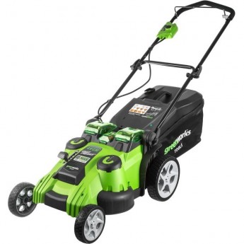 Аккумуляторная газонокосилка GREENWORKS TWIN FORCE G40LM49DB G-MAX 40V 49 см