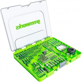 Набор GREENWORKS сверл, бит и насадок 90 предметов Набор GREENWORKS сверл, бит и насадок 90 предметов