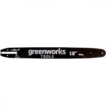 Стальная шина GREENWORKS 45 см для 220V 2000W цепной пилы 20037