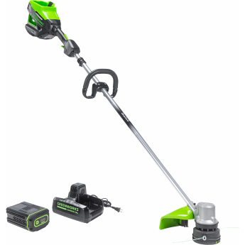 Триммер бесщеточный аккумуляторный GREENWORKS 82V (40 см) с 5 Ач АКБ и ЗУ Триммер бесщеточный аккумуляторный GREENWORKS 82V (40 см) с 5 Ач АКБ и ЗУ